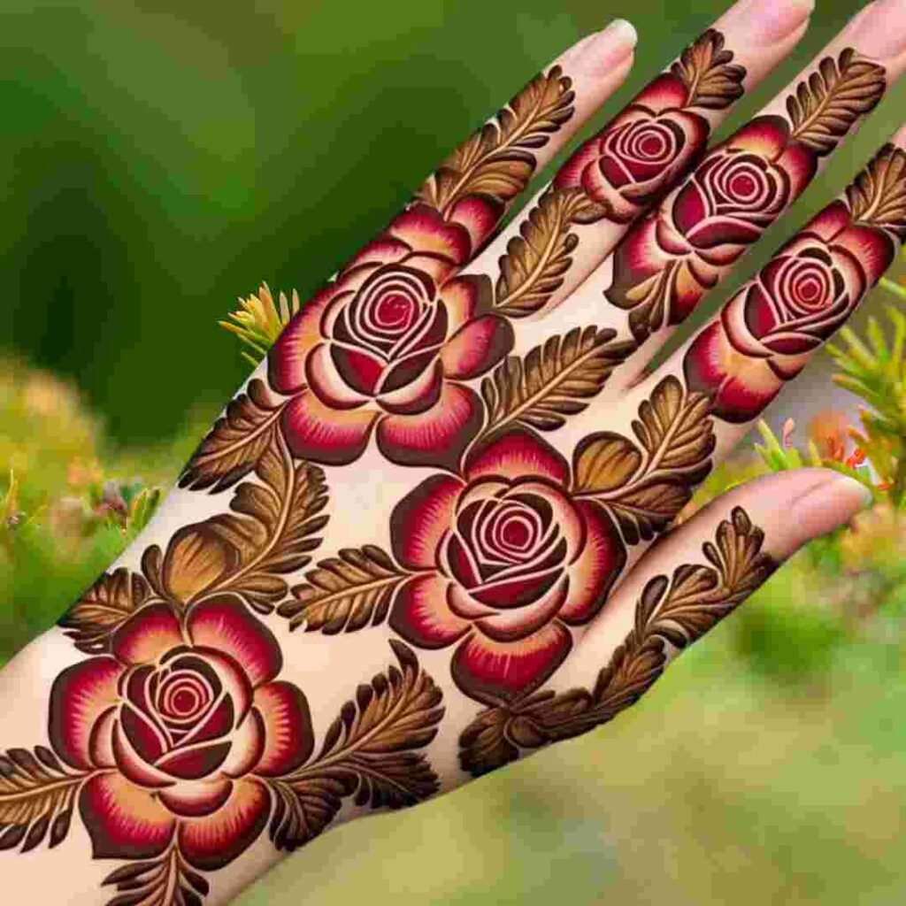 Rose Mehndi Design