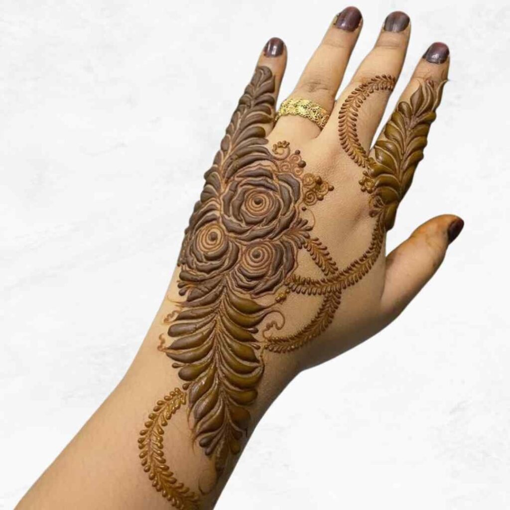 Rose Mehndi Design