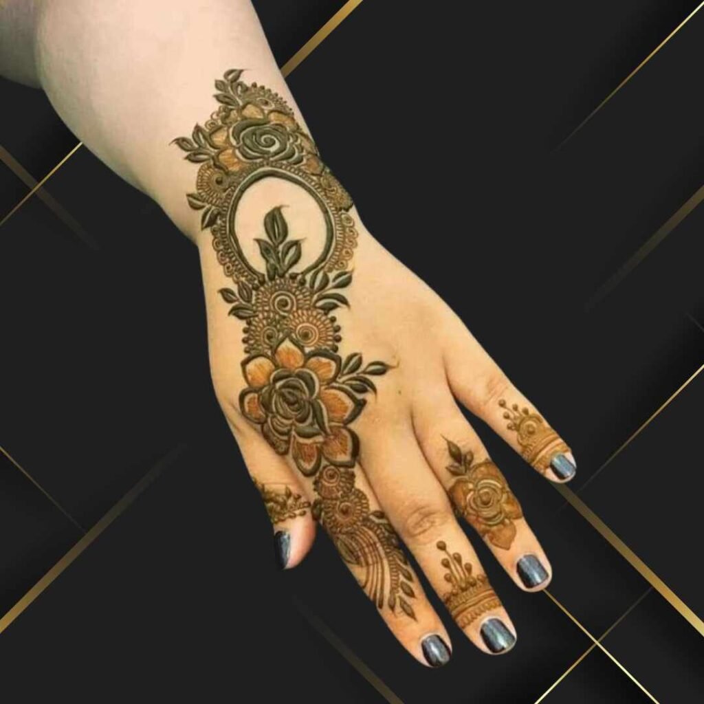 Rose Mehndi Design