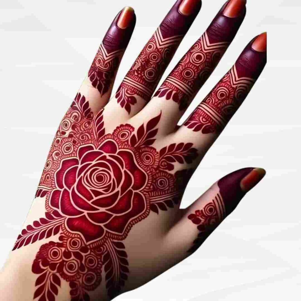 Rose Mehndi Design