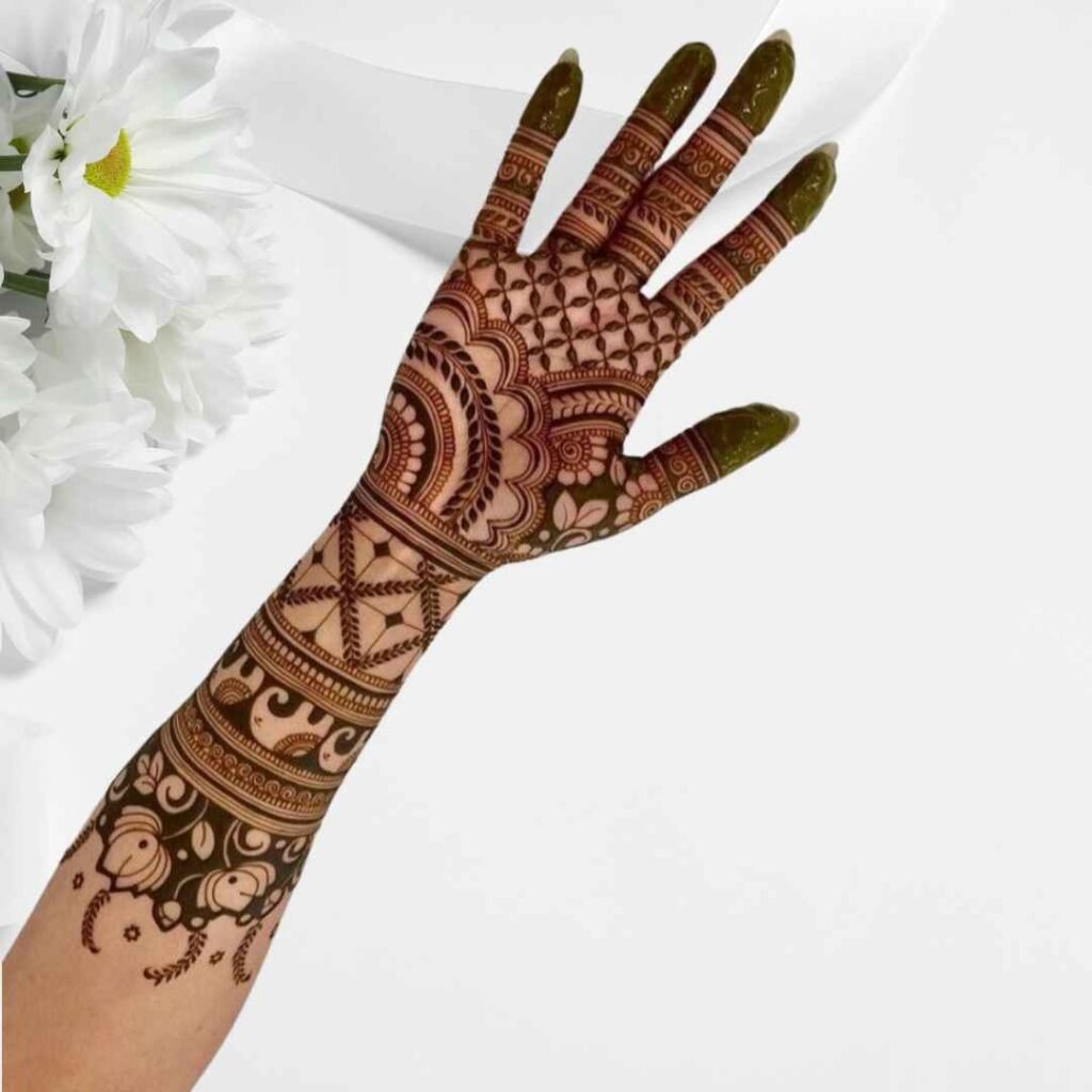Simple Royal Front Hand Mehndi Design