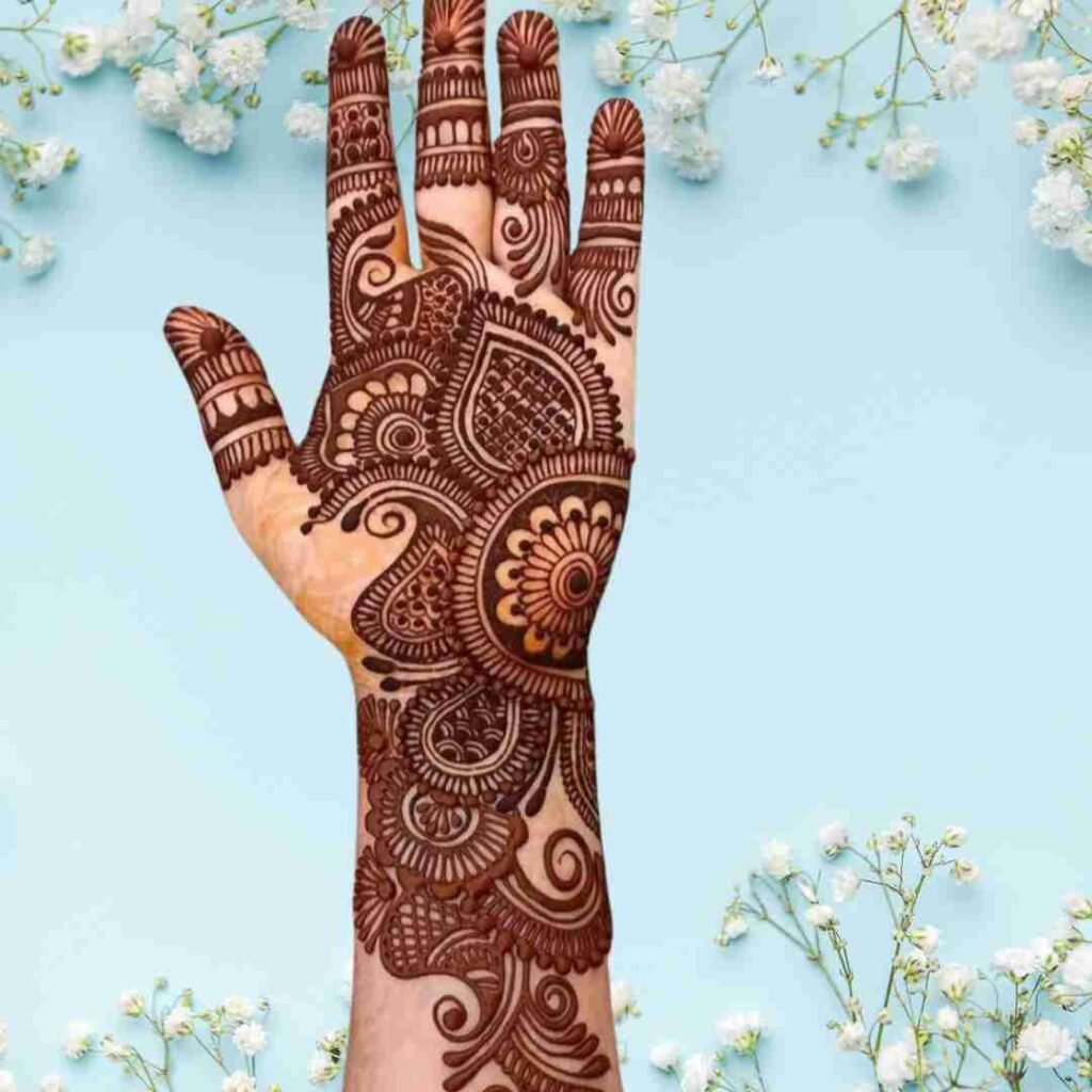 Simple Royal Front Hand Mehndi Design