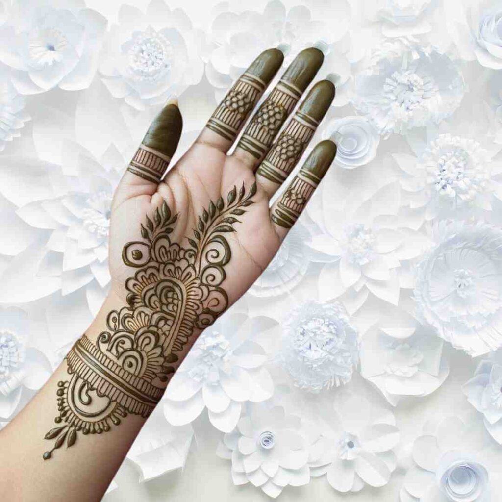 Simple Royal Front Hand Mehndi Design