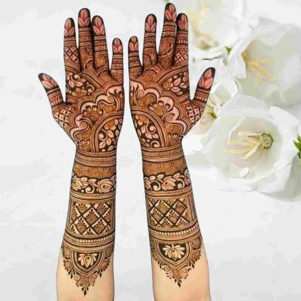 Royal Front Hand Mehndi Design 