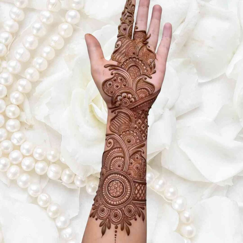 Royal Front Hand Mehndi Design 