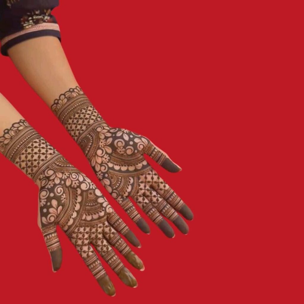 Front Hand Simple Mehndi Design