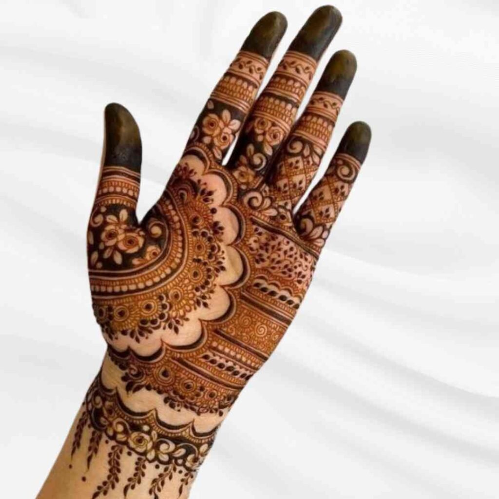 Front Hand Simple Mehndi Design for Kids