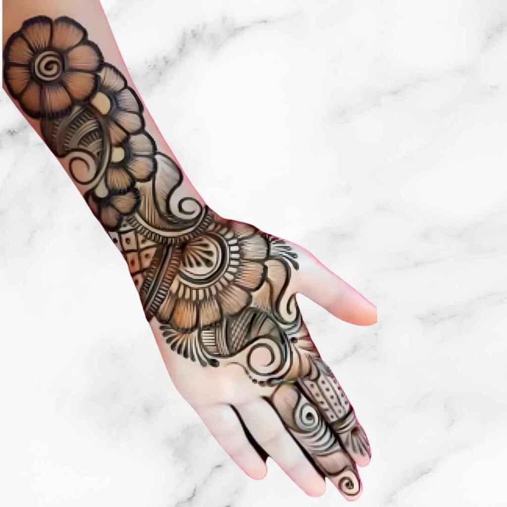 Very Simple Mehndi Design for Kids