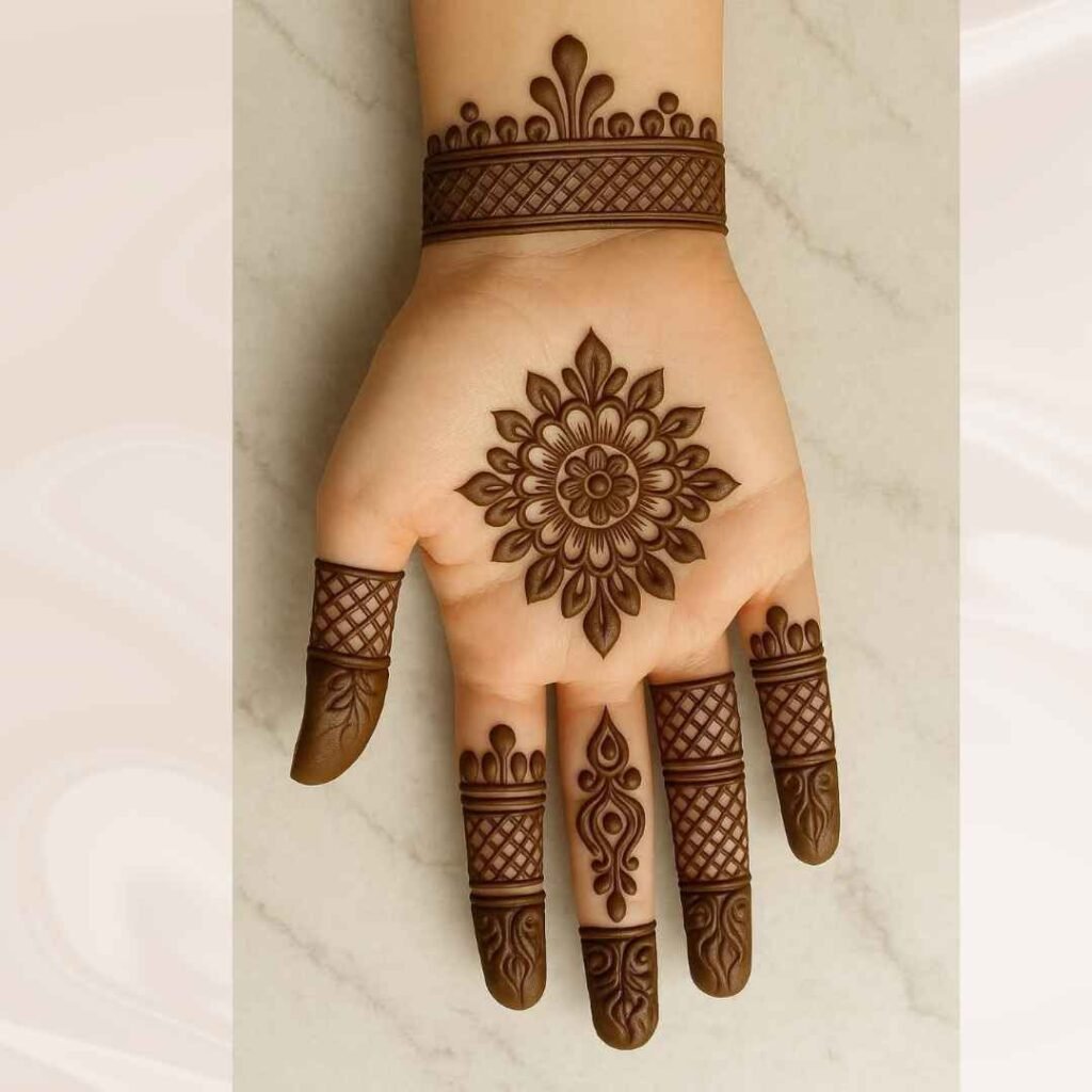 Simple Mehndi Design for Kids Easy