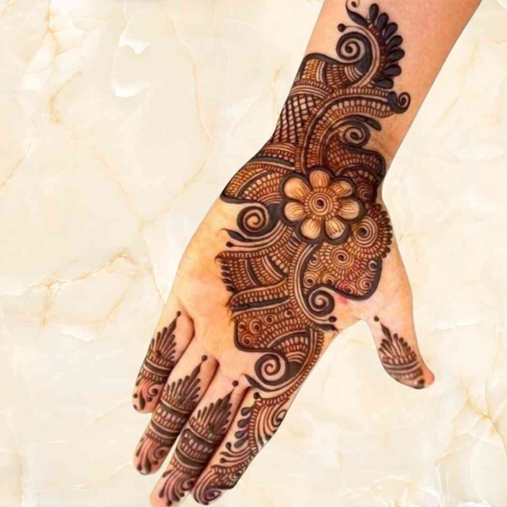 Simple Mehndi Design For Kids