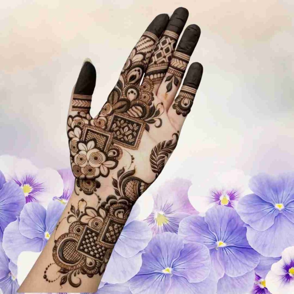 Simple Unique Mehndi Design
