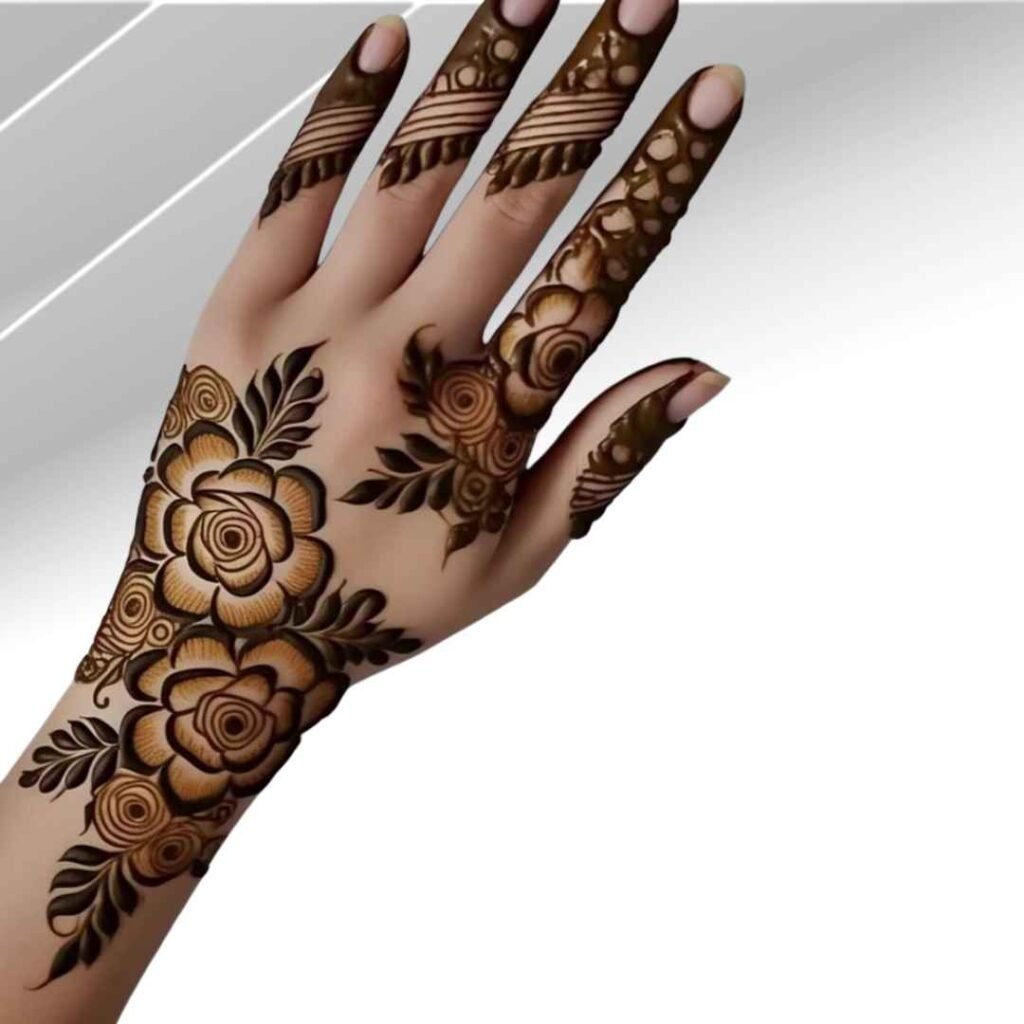 Simple Unique Mehndi Design