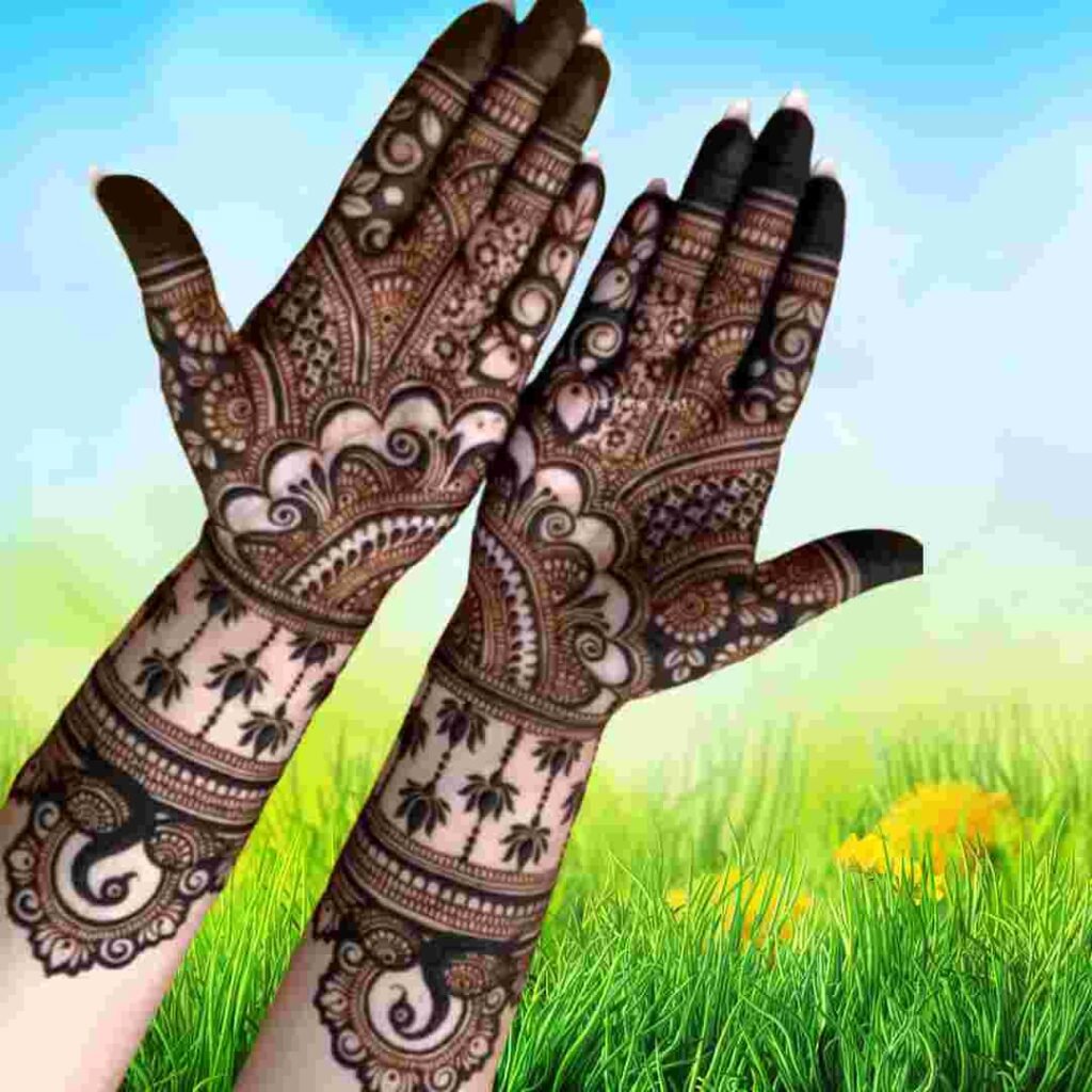 Simple Unique Mehndi Design
