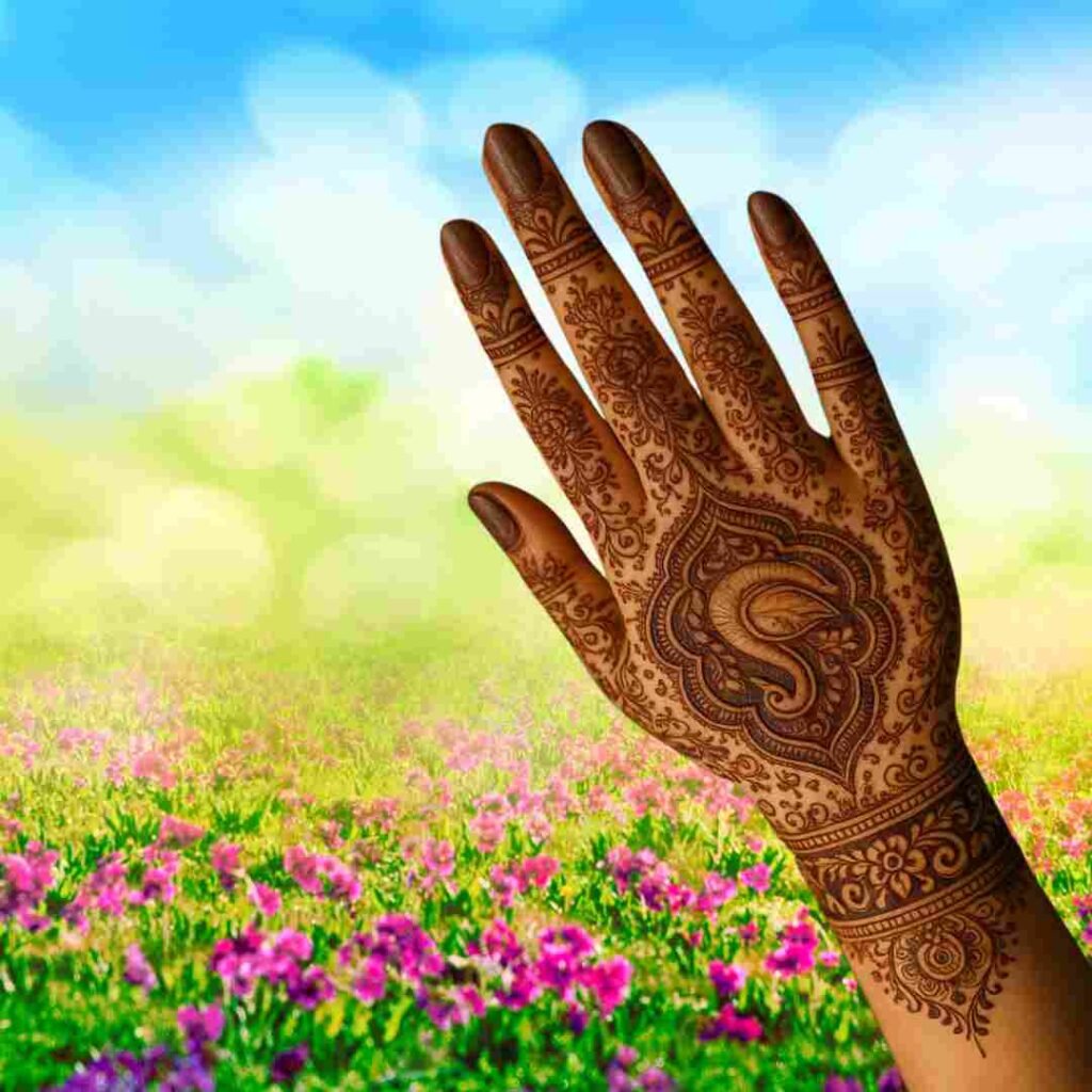 Simple Unique Mehndi Design