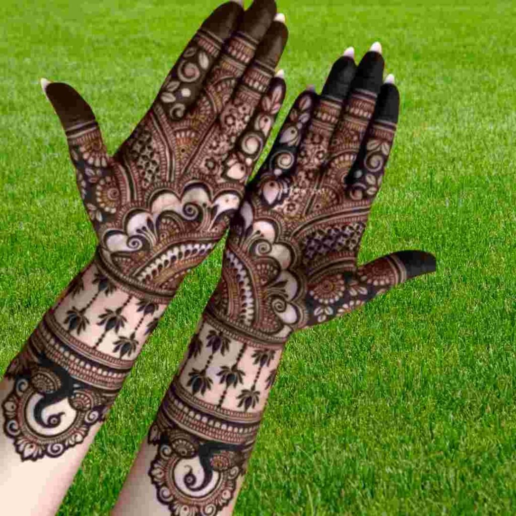 Simple Unique Mehndi Design
